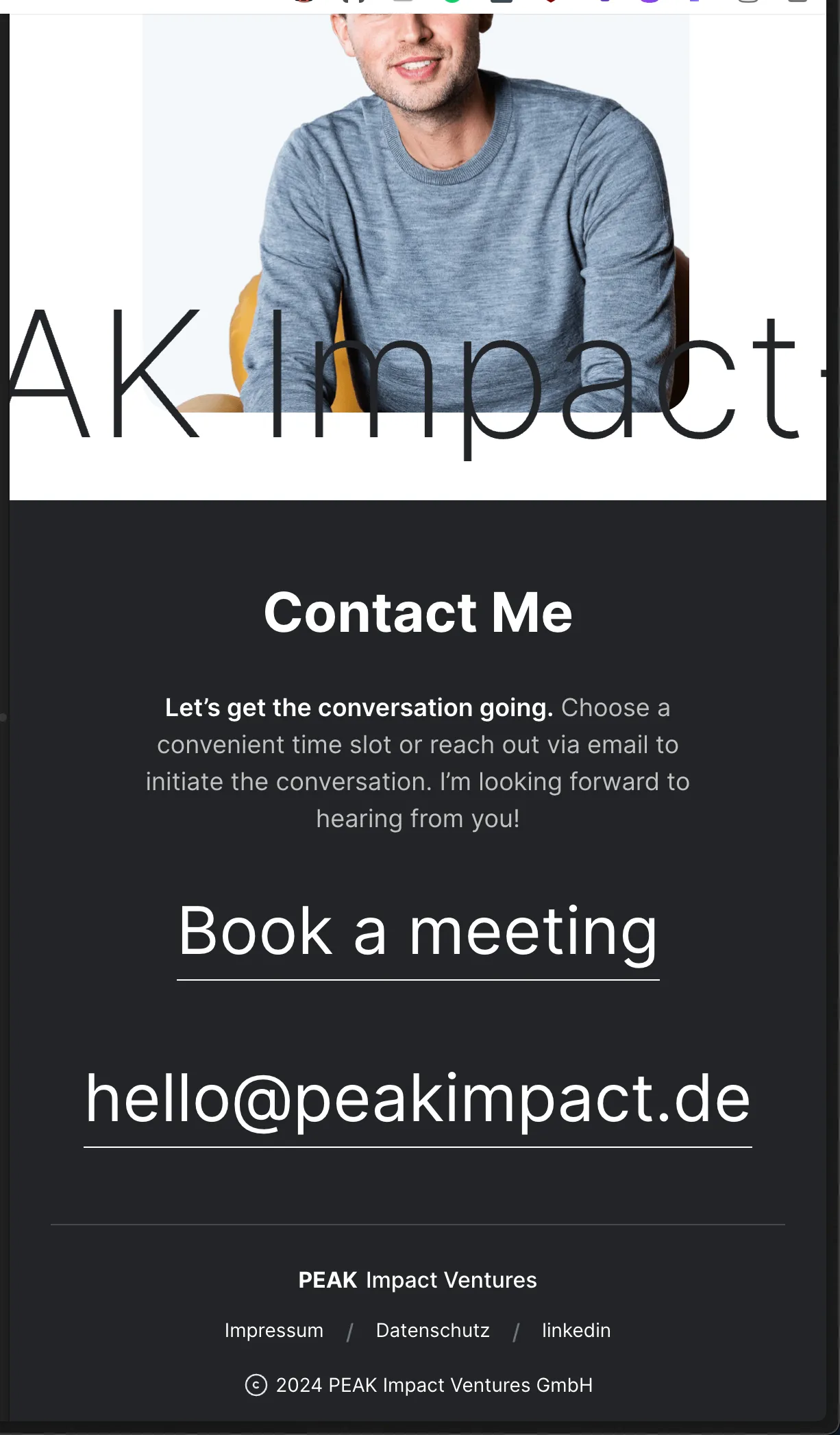 Mobile contact screen